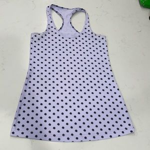 Purple and Black Polkadot Lululemon Racerback